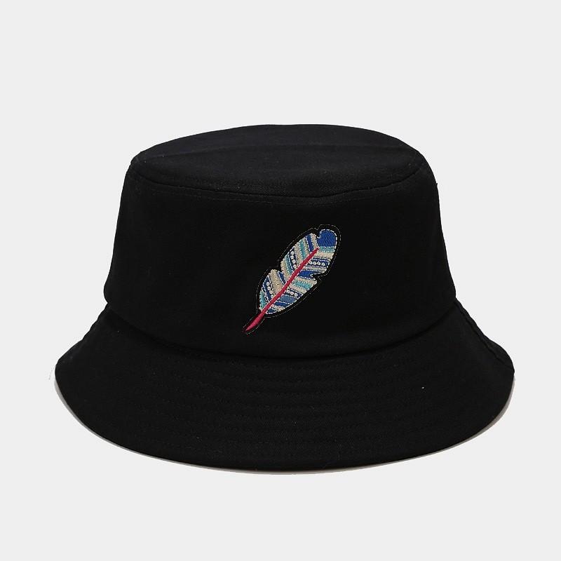 Vintage Ethnic Style Cotton Wide Brim Fisherman Hat For Sun Protection Outdoor Wear