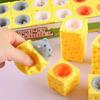 Cheese Mouse Stress Relieving Toy Cheese Pinch Fun Stress Ball Vent Squirrel Cup Prank Toy