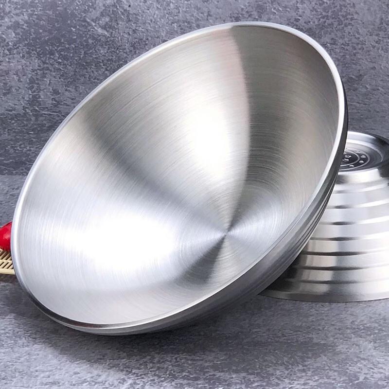 Shengjia 304 Stainless Steel Double-Layer Conical Noodle Bowl