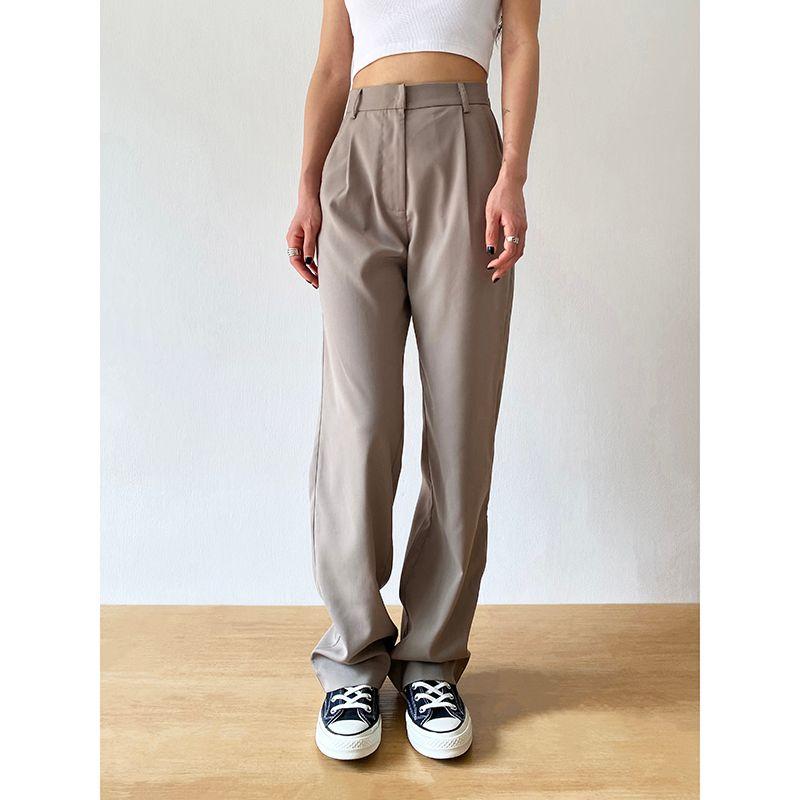 

Swagal Women s Clothing Leisure Work High-Waist Mopping Pants Lasting Sage Green(In stock) XS