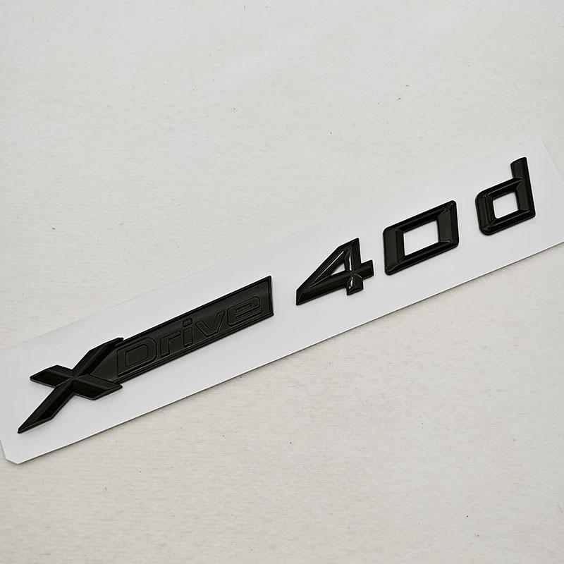 3D ABS Car Letters Logo XDrive 40i 40d Rear Trunk Badge Side Fender Emblem Decals For BMW X3 X4 X5 X6 X7 Exterior Accessories