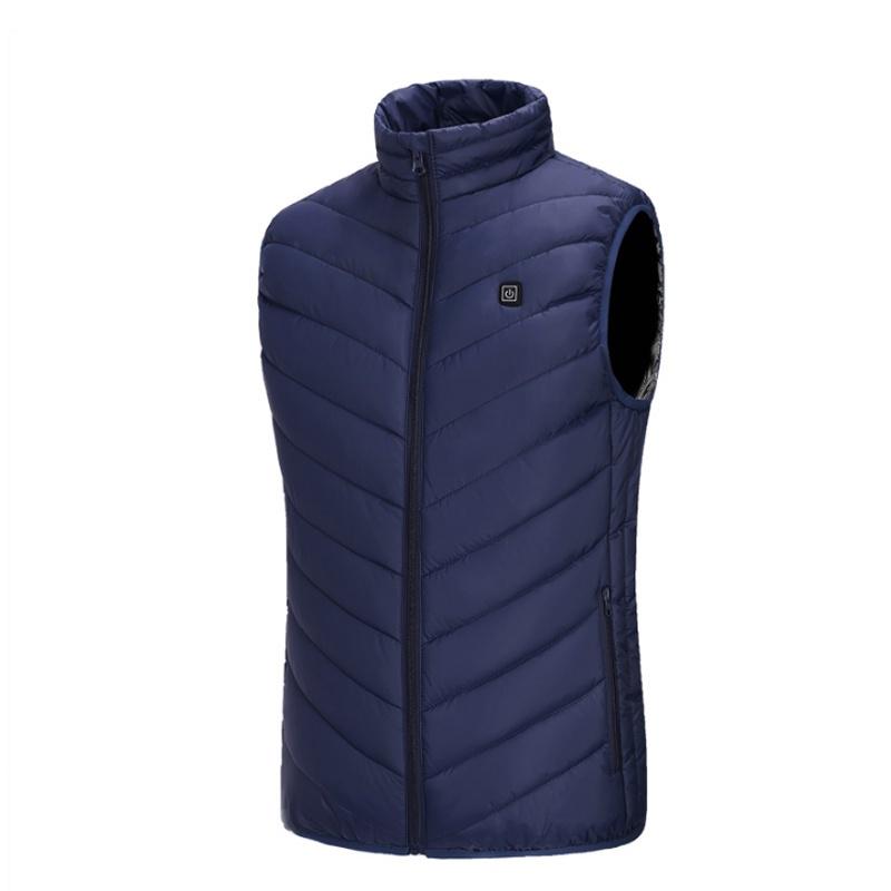Bulary Heated Vest Outdoor USB Electric Heated Vest Electric Heating Down Jacket Riding Skiing Fishing Clothing Warmer Duvet Heated Clothing for Hiking and Camping Outdoor