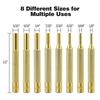 Roll Pin Punch Set, Punch Removing Repair Tools, Including Brass Pin Punches, Steel Pin Punches with Storage Pouch