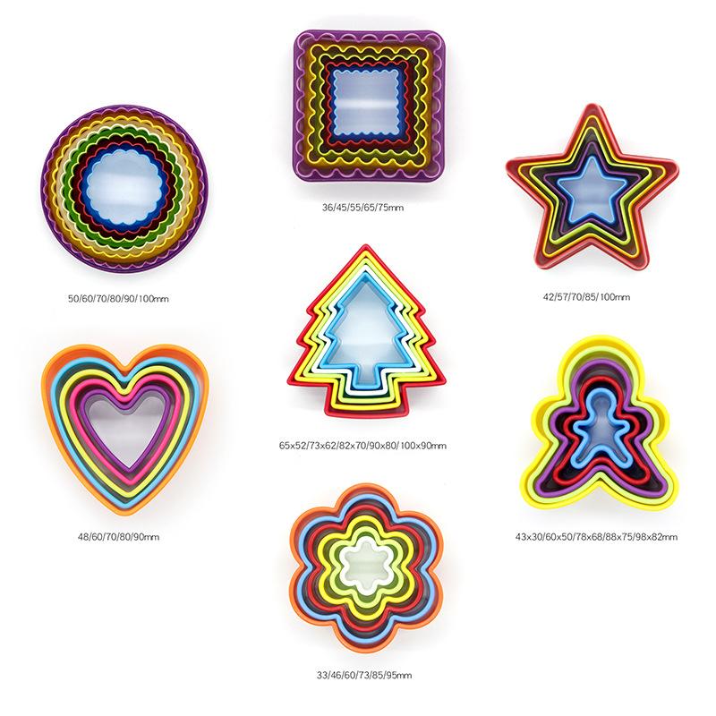 Practical Plastic Clay Mold DIY Flower Tree Star Professional Earring Cutting Mold Polymer Clay Pottery Pottery Making Tools