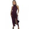 AX Paris Womens/Ladies Diamante Jacquard Halter Neck Party Midi Dress