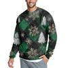 Men's Casual Fashion Printed Round Neck Pullover Sweatshirt