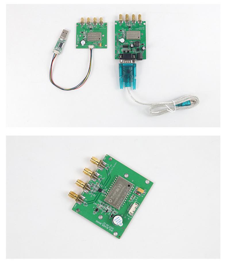 Ultra-High Frequency RFID Four-Channel Reader/Writer Module with Four Antennas