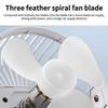 Clip-on Camping Fan 3 Speed Rechargeable Battery Operated Air Circulator Desktop Portable for Tent Office Dorm and Home
