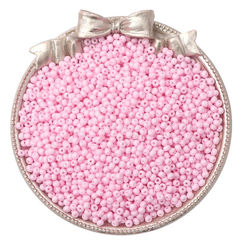 "2/3mm Solid Color Glass Rice Beads for Handmade DIY Jewelry: Bracelets & Necklaces"