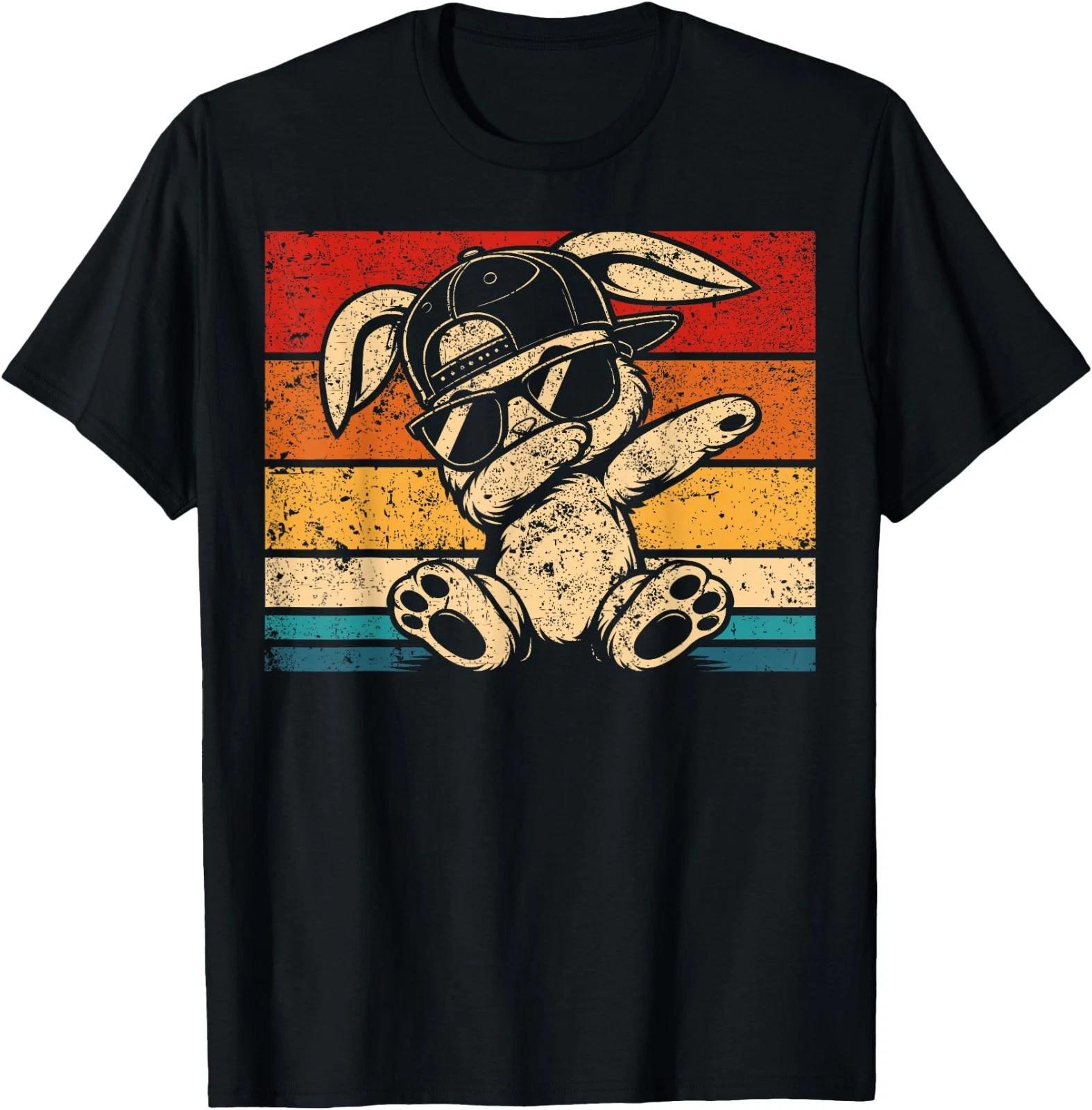 Funny Graphic Meme Dabbing Bunny for Men Women Teens T-Shirt 4XL