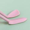 Silikon Mini Spatula Kavanoz Kazıyıcı Kepçe Ucu Uzun Çift Başlı Kozmetik Kaşığı