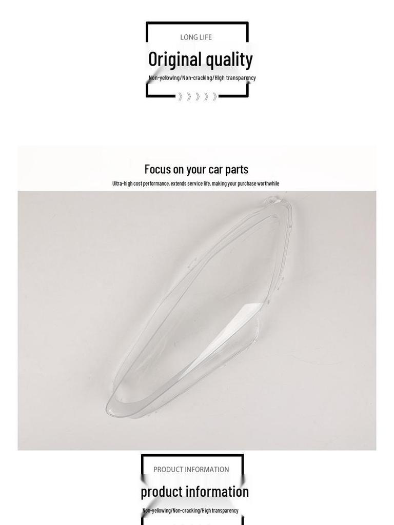 Maserati GT Series Universal Transparent Headlight Cover/Lamp Shell