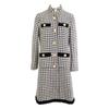 Gucci Excellent Condition Houndstooth with Gold Buttons Coat 38 White X blackUsed