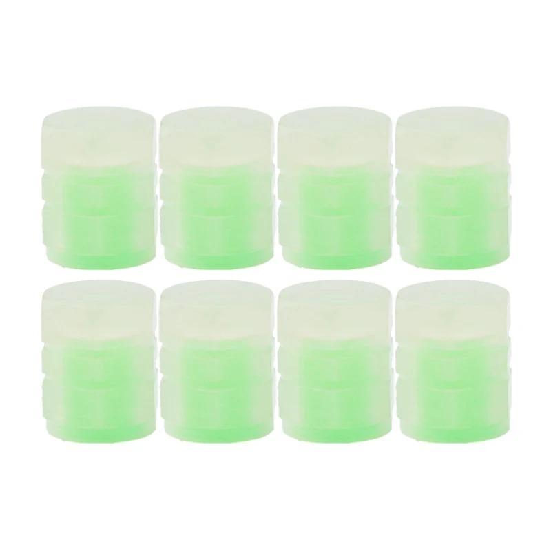 Luminous Valve Caps Fluorescent Green Blue Night Glowing Car Motorcycle Bicycle Wheel Styling Tyre Hub Universal Cap Decor 4Pcs