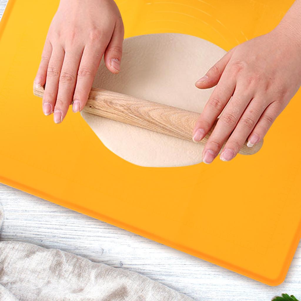 Silicone Pastry Mat Non Stick Baking Dough Rolling Flat Edges No Wrinkle Slide Around Silicone Baking Mat Dough Rolling Pad