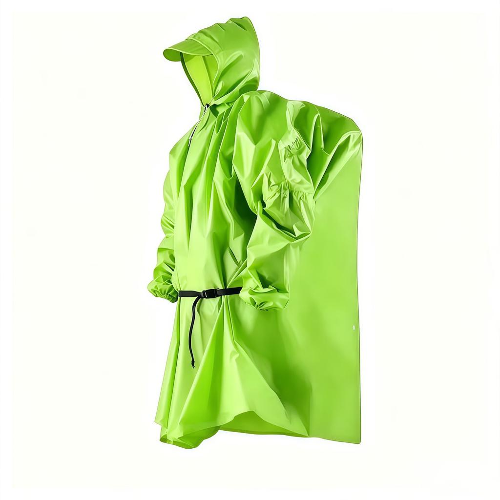 New cape with sleeves raincoat lightweight rainstorm-proof men's and women's outdoor hiking and cycling emergency poncho