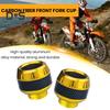 Copritelaio universale per moto, tazza forcella anteriore in lega di alluminio, protezione antischiacciamento per moto, scooter, tazza anticaduta