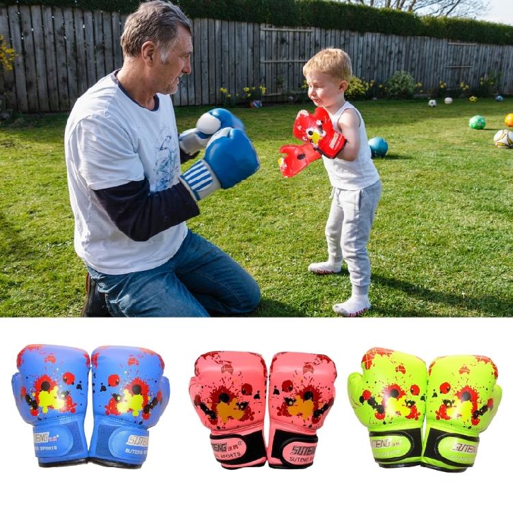 Kids Boxing Gloves Professional Children Boxing Gloves Hand Protector Breathable Children Fighting Gloves for Boys Girl