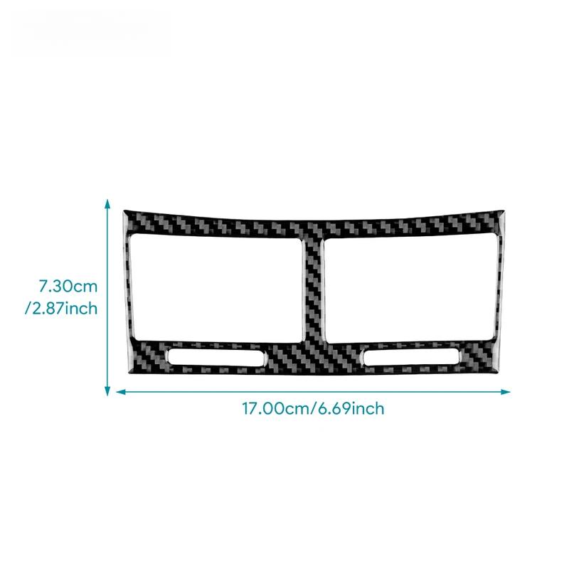 Real Soft Carbon Fiber Sticker For Toyota Yaris 2006 2007 2008 2009 2010 2011 LHD RHD Car Central Control Air Outlet Accessories.