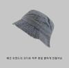 Hong Kong Style Retro Distressed Washed Denim Fisherman Hat - Spring/Summer Fashion, Breathable Bucket Hat for Couples.