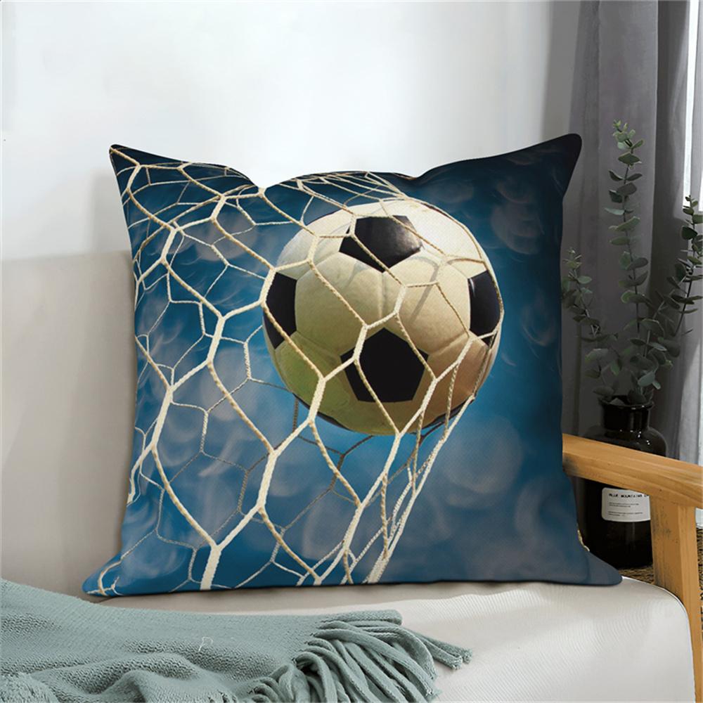 Fußball-Print Kissenbezug Heimdeko Kissenbezug Sofa Auto Überwurf