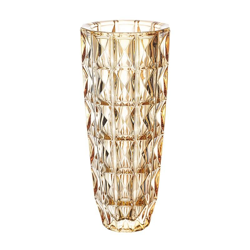 Thickened Colored Glass Vase Home Decor Modern Floral Arrangement Lucky Bamboo Display
