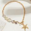 Bohemian Starfish Beaded Y2K Mermaid Ji Shell Casual Necklace Niche Vacation Wind Necklace