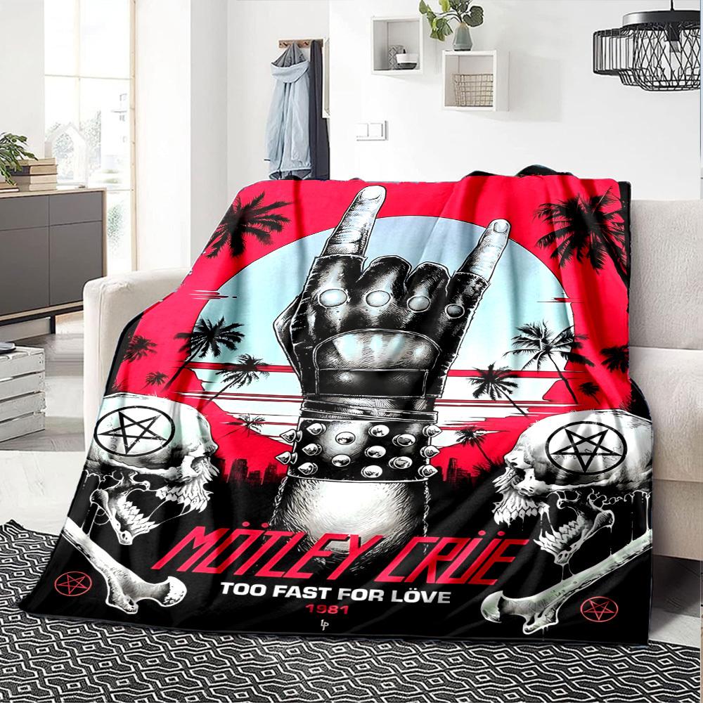 1 Stück Drachen-Gitarre-Themen-Decke Weiche Flanelldecke für alle Jahreszeiten Gemütliche Überwurfdecke mit kräftigem Grafikdruck, Reise- oder Urlaubsgeschenk für Familie & Freunde