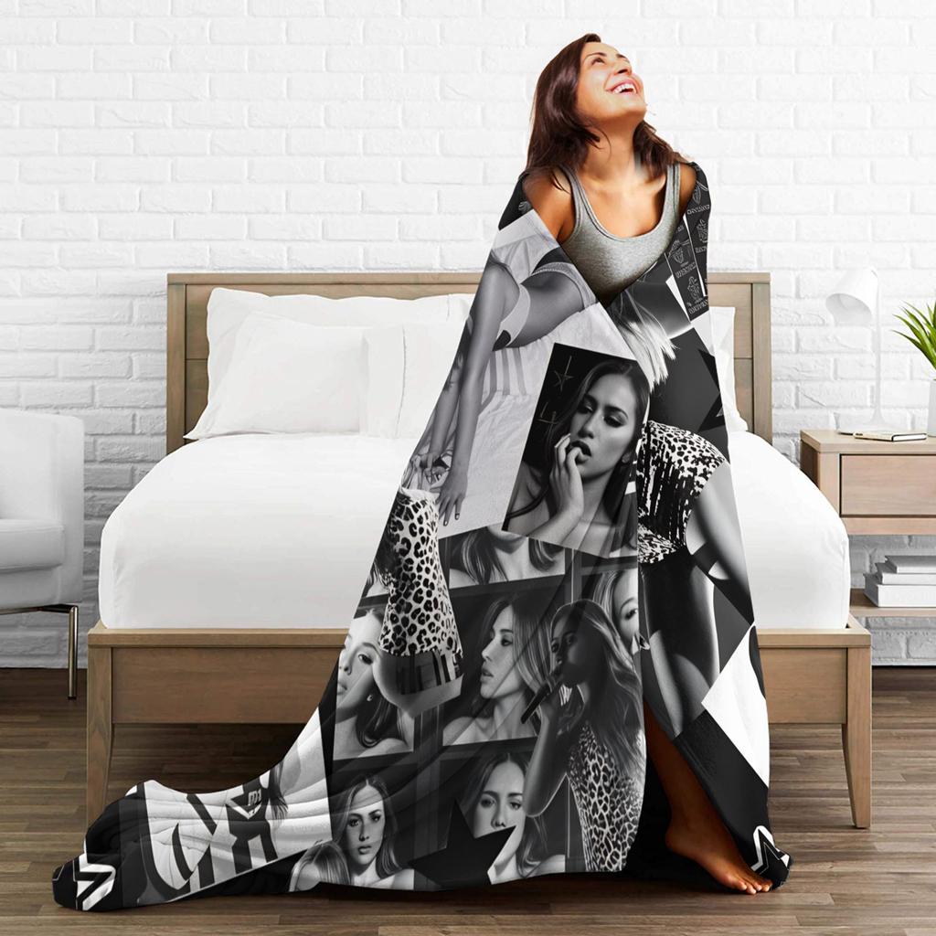 Coperta di Flanella Tate McRae Cantante Canadese Coperta Morbidissima per Divano Letto Viaggio Copriletto Novità Copri Divano Letto