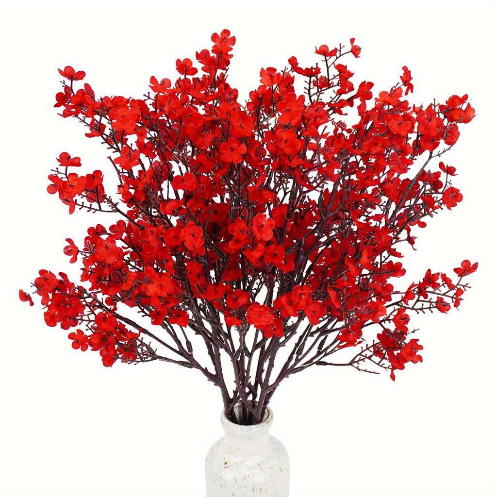 Artificial Flowers Cherry Blossoms Bouquet Fake Flowers Wedding Decoration for Home Decor Faux Branch Vases Flower Arrangement