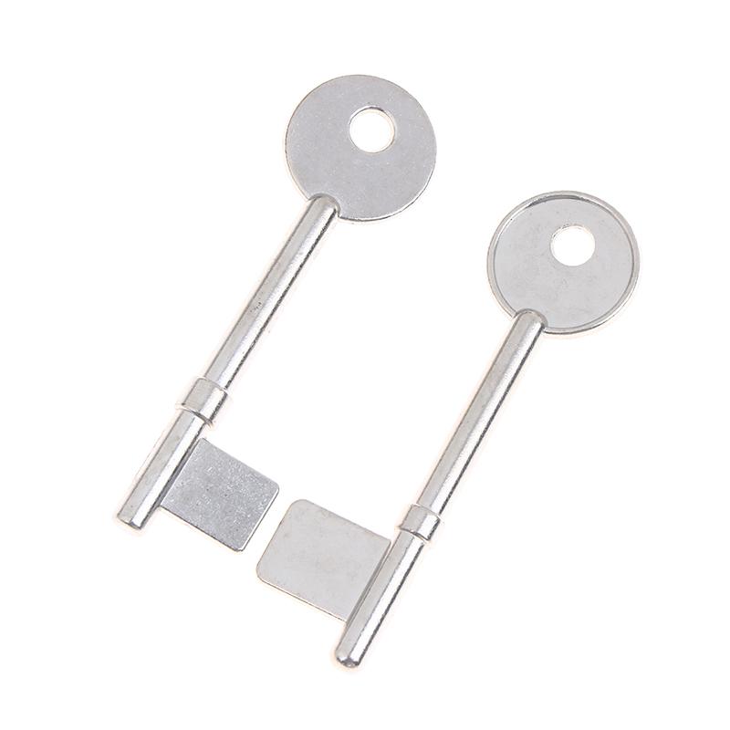5Pcs Vault Zinc Alloy Flagpole Safe Key Single-Bitt Key Blank House Key Blanks For  Special Old Doors Key Emb