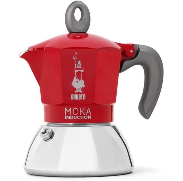 Кофеварка Bialetti Moka 2 чашки красный (0006942)