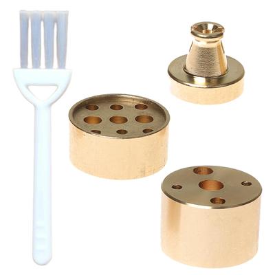 YiyiLai 4-Piece Brass Mini Incense Holder Set, Includes Stick and Swirl Incense Holder, Relaxing Incense Rest for Graves and Buddhist Altars, and