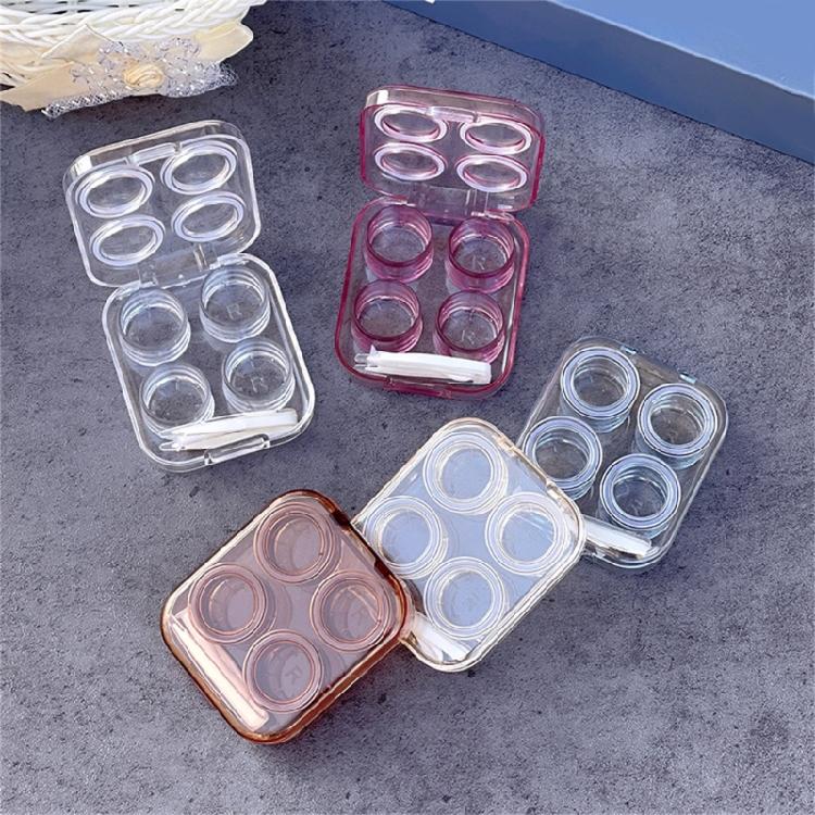 Convenient Contact Lenses Storage Box With Tweezers And Suction Wearing Tool Great For Travel And Office Student Use