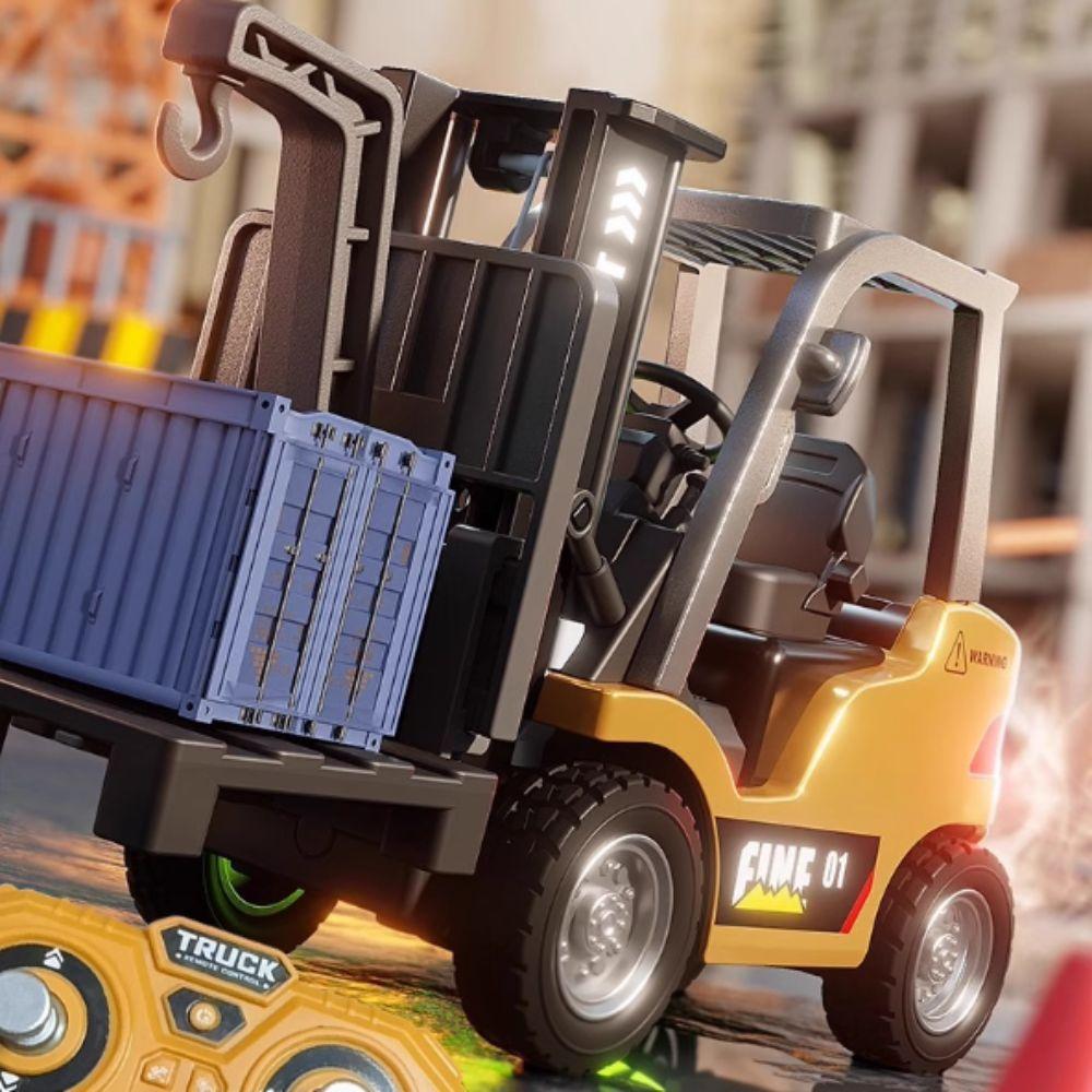 2.4g Remote Zinc Zinc Alloy Forklift Variable Speed Mini Forklift Remote Control Forklift Boys Toy