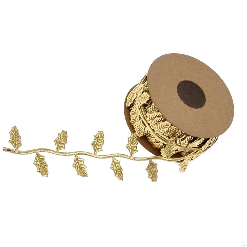 10 Ribbon Gift Wrap Leaves String Decor Wreaths