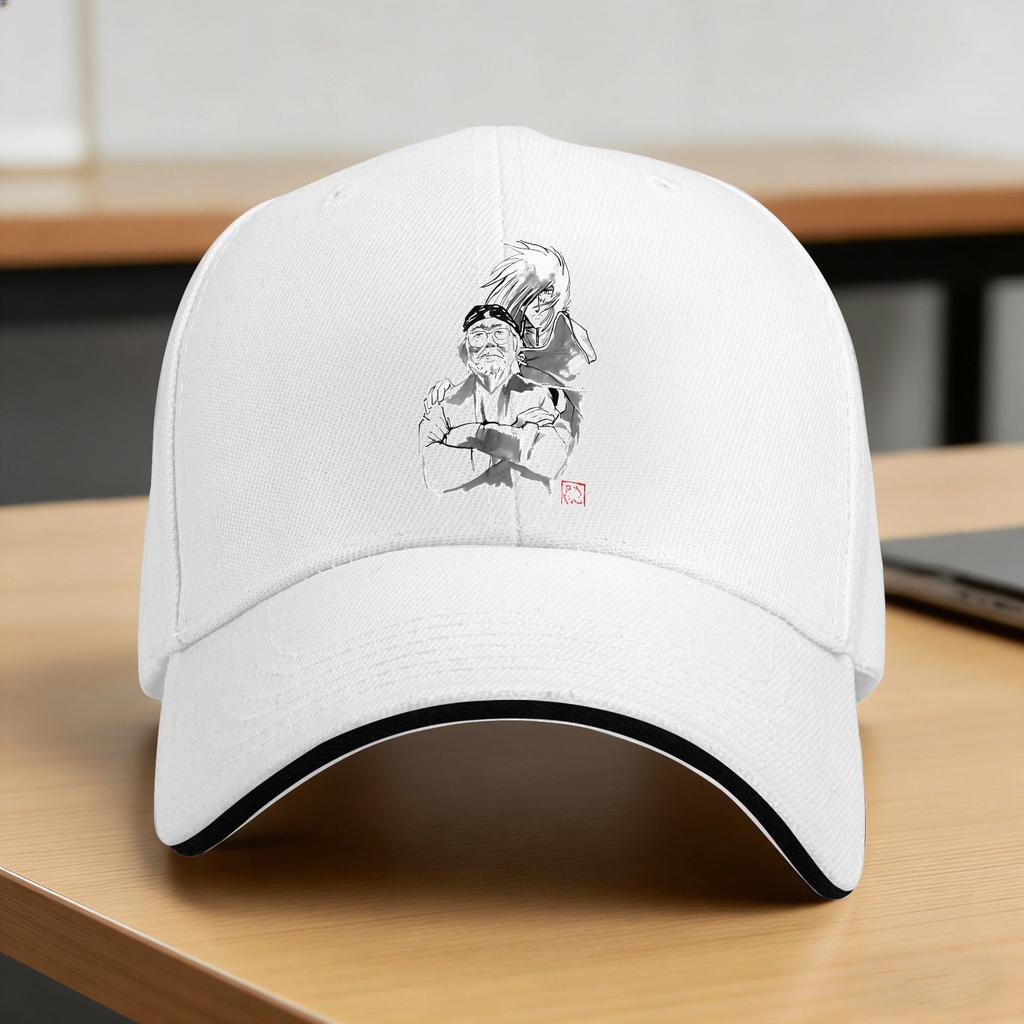 Leiji Matsumoto Tribute Baseball Cap Captain Harlock Tennis Skate Hot Sale Trucker Hat Couple Women Trendy Custom Baseball Caps