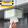 1PCS Wall Mount Paper Towel Dispenser Clear Transparent Folded Paper Towel Holder Acrylic Hand Tissue Napkins Box Restroom