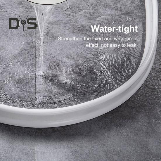 100/200CM Collapsible Shower Threshold Water Dam Self Adhesive Silicone Waterproof Barrier Strip Kitchen Bathroom Dry Wet Separation Bendable Water