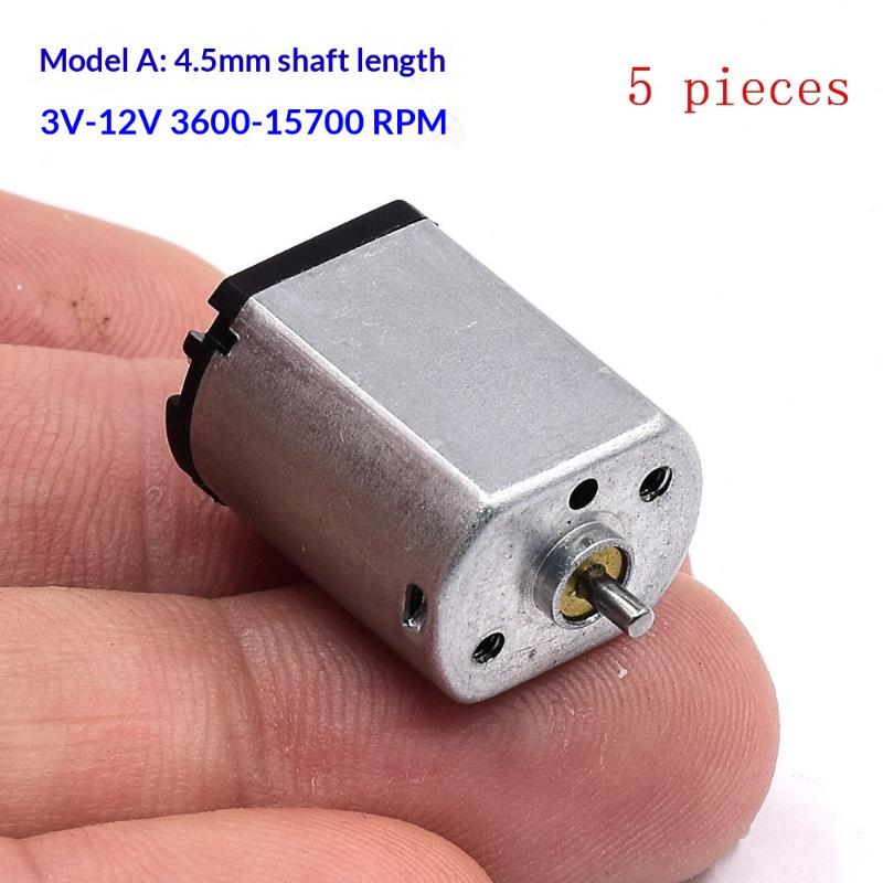 1/5Pcs Dc 3V 3.7V 5V 6V 12V High Speed Micro Electric Motor Ff-030 Mini Mute 030 Motor Diy Hobby Toy Lock Car Av Device