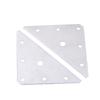 1Set (5 Triangle Codes 5Bag Screws) Stainless Steel Corner Code Triangle Connector Flat Angle Iron Fixed Lamination Accessories