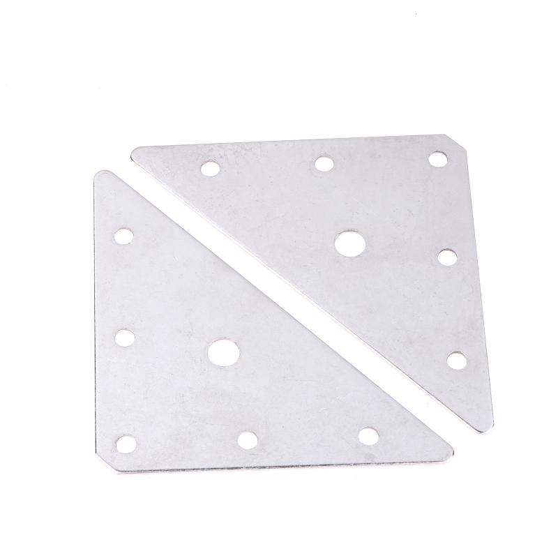 1Set (5 Triangle Codes 5Bag Screws) Stainless Steel Corner Code Triangle Connector Flat Angle Iron Fixed Lamination Accessories