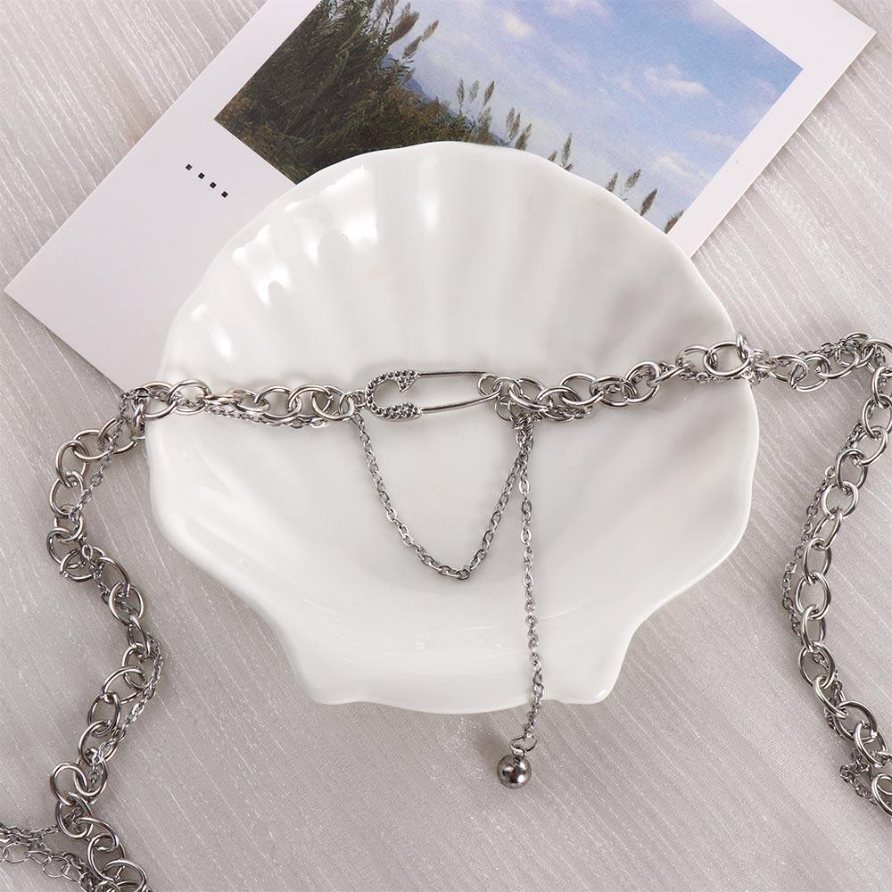 luxury Dainty Party Jewelry Sweater Necklace Korean Style Pendant Necklace Women Clavicle Chain