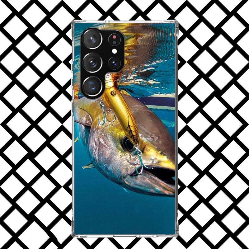 Carp Fish Fishing Rod Hook Phone Case for Samsung Galaxy S26 S25 Edge S24 S23 Ultra S22 Plus S21 FE S20 + Soft Cover Print Funda