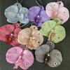 Sweet Exquisite Phalaenopsis Orchid Keychain Creative Simulation Flower Pendant  Backpack Hangings Decor Accessories Gift