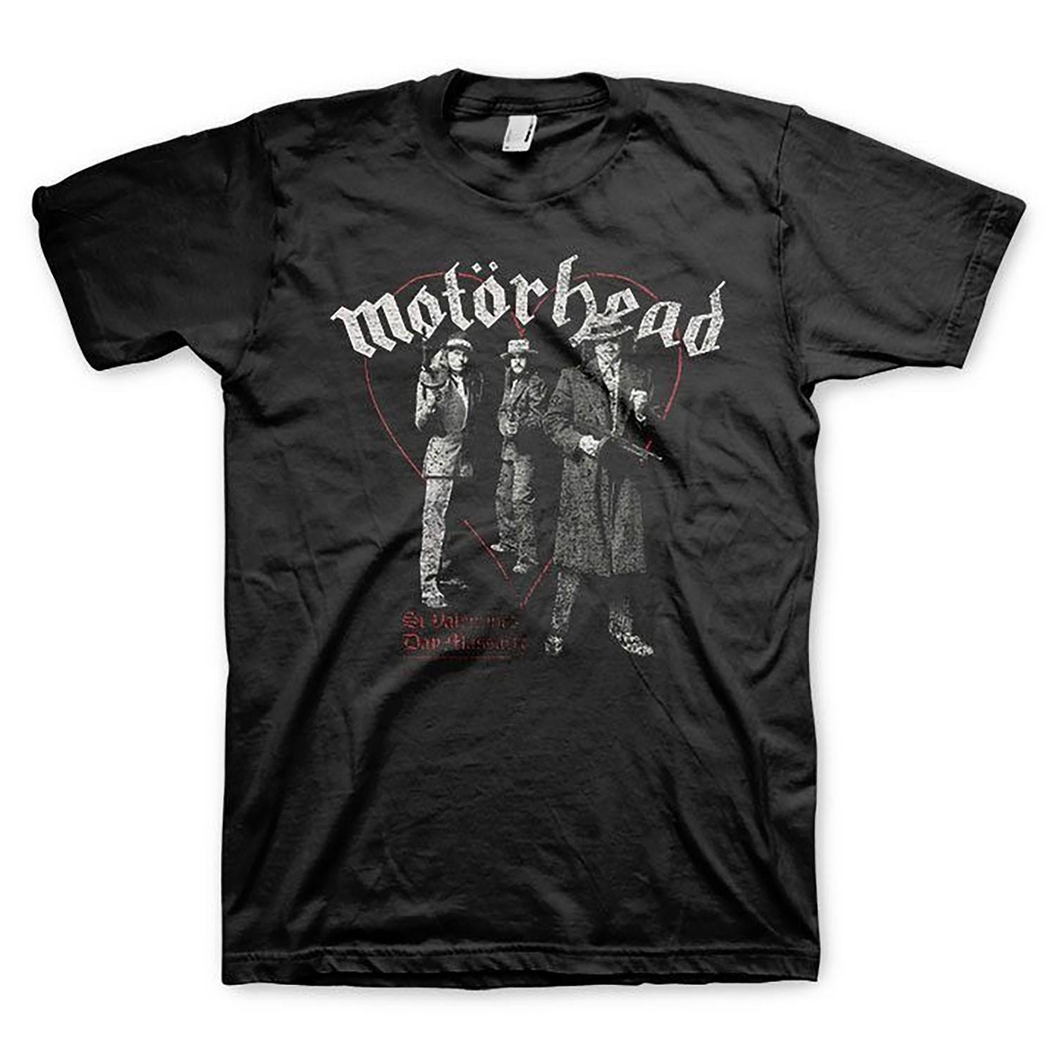 Mens Motorhead St Valentines Massacre T-shirt Small Black S