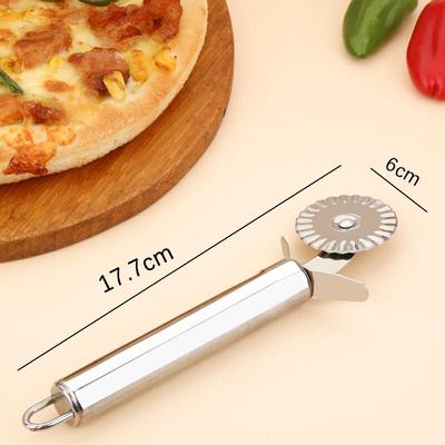 ZISIZ Zestaw do krojenia pizzy i ciasta ze stali nierdzewnej (4-Pack)