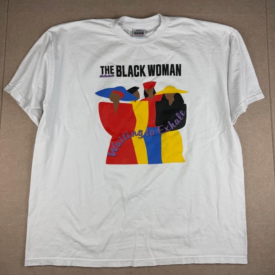 Vintage Waiting To Exhale Black Woman Graphic T 2XL USA Made Movie Unisex T-Shirt XXXL