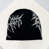 New Men Women Dark Style Jacquard Organic Skeleton Letter Knitted Hats Warm Personal Fashion Hip-hop Beanies Street Versatile