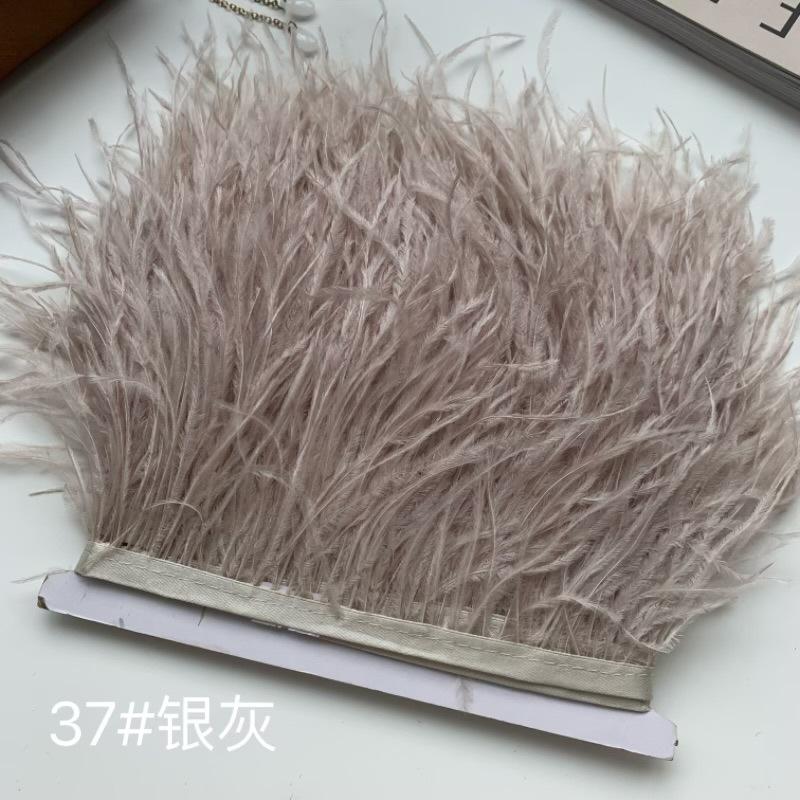 Ostrich Hair Cloth Edge 10-15Cm Clothing Accessories Diy Skirt Decoration Dress Neckline Cuffs Feathers